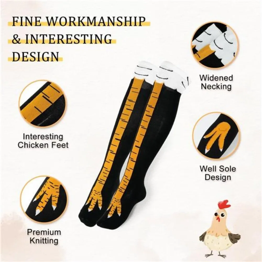 GAG GIFT! Chicken Feet Socks HILARIOUS Novelty funny socks